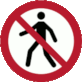 ISO 7010 Symbol P004: No thoroughfare